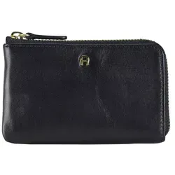AIGNER Daily Basis Schlüsseletui Leder 12 cm Schwarz in schwarz von Aigner