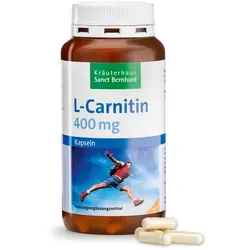 L-Carnitin-Kapseln 400 mg - 144 g - Hochwertige Kapseln mit 400 mg L-Carnitin pro Portion. Ideal zur Unterstützung der Energieproduktion und des Fettstoffwechsels. Praktisch für den täglichen Einsatz.