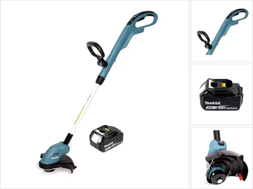 Makita DUR 181 F1 Akku Rasentrimmer 18 V - Rasentrimmer & Motorsensen mit 260 mm Schnittbreite, inklusive 1x 3,0 Ah Akku für kabellosen Komfort und hohe Flexibilität im Garten.