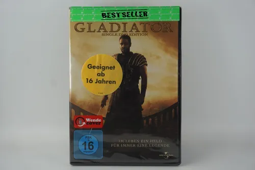 Gladiator (Einzel-DVD) - Epischer Historienfilm, Freigegeben ab 16 Jahren, mit packenden Kämpfen und einer fesselnden Handlung.