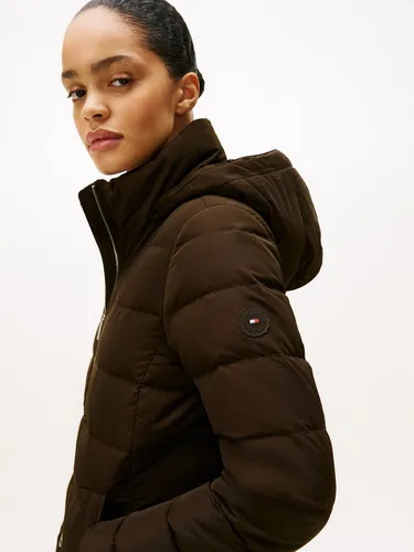Tommy Hilfiger Steppmantel MW DOWN SLIM COAT mit Fellimitat von Tommy Hilfiger