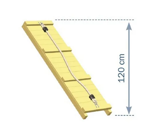 Gartenwelt Riegelsberger Kletterwand Kletterrampe mit Seil - Kletterrampe aus witterungsbeständigem Lärchenholz für Spieltürme, ideal für kleine Abenteurer. Bietet abwechslungsreiche Spielmöglichkeiten und fördert die motorischen Fähigkeiten.
