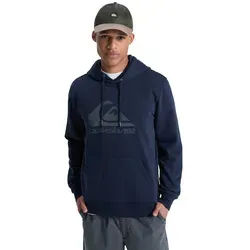 Quiksilver Fleecepullover COMP Logo Hoodie Herren Schwarz S - Bequemer Fleecepullover mit regulärer Passform, ideal für kühle Tage. Der praktische Kängurutasche bietet Platz für wichtige Dinge und hält die Hände warm.