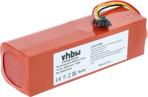 vhbw Akku kompatibel mit Xiaomi Dreame Bot L10s Ultra RLS6LADC, Bot L20 Ultra, Bot L10s Ultra RLS6LADC-6 Saugroboter (5000 mAh, 14,4 V, Li-Ion)