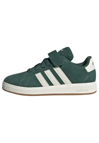 adidas GRAND COURT 00s EL C Kinderschuhe in Grün, Größe 28 1/2 - Sneaker für Mädchen, bequem und stylisch, ideal für den Alltag und das Spielen im Freien.