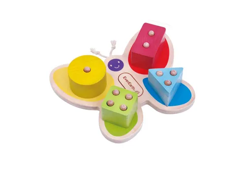 EverEarth® Lernspielzeug Schmetterling Schmetterlingsteckspiel