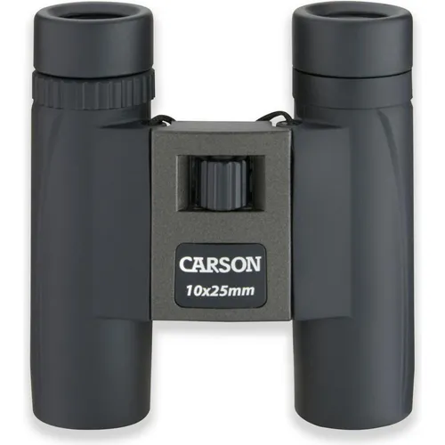 Carson 10x25 mm TrailMaxx - extrem leichtes Kompaktfernglas - Kompaktfernglas mit 10x Vergrößerung und nur 340 g Gewicht, ideal für Outdoor-Aktivitäten. Inklusive Etui und Tragegurt für unterwegs.