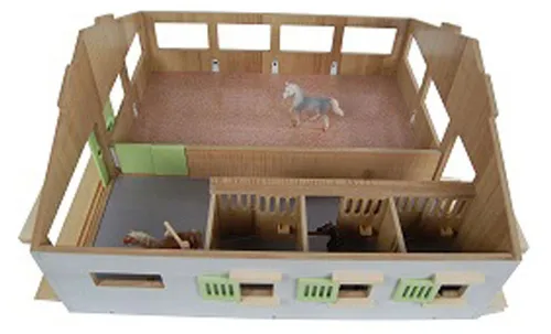 Kids Globe Spielwelt Pferdestall mit Reitplatz