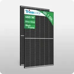 460W  Trina Vertex S+ Solarmodul Black Frame TSM-460-NEG9R.28