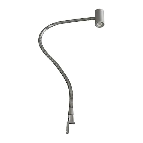 kalb Material für Möbel 3W LED Bettleuchte - Flexleuchte für Nachttisch - Tischlampen: Leistungsstarke 3 Watt Leseleuchte mit flexiblem Schwanenhals für individuelle Lichtgestaltung und einfache Bedienung über Schalter am Leuchtenkopf.