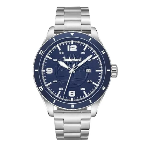 Timberland TDWGH0010504 Ashmont Herrenuhr 46mm - Armbanduhren für Herren, wasserdicht bis 5ATM und mit elegantem Edelstahlarmband, ideal für den modernen Alltag.