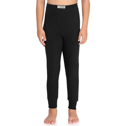 Ladeheid Jungen Lange Unterhose LA40-248 (Schwarz, 158)
