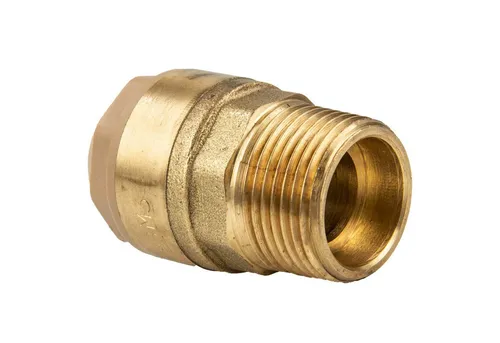 ITAP s.p.a. Steckfitting ITAP-FIT Messing-Steckverbinder gerade für Cu-Rohr x Aussengewinde, Ø 18 mm x 1/2 AG
