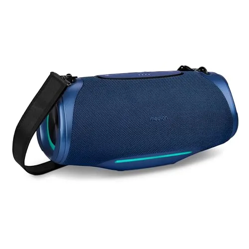 MEDION P61762 tragbarer Bluetooth Lautsprecher mit Bass Boost - Tragbarer Bluetooth-Lautsprecher mit IPX7 Wasserschutz, kraftvollem Sound und bis zu 47 Stunden Musikspielzeit – ideal für unterwegs und zuhause.