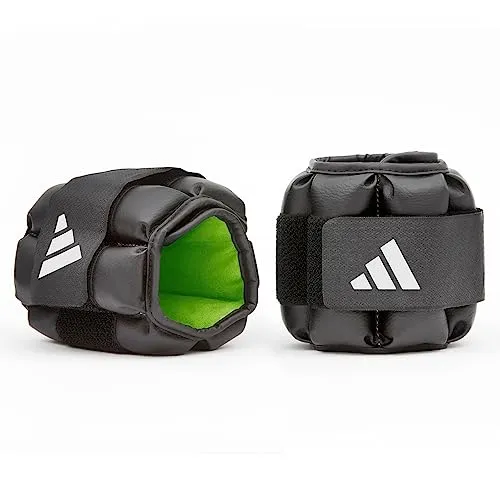 adidas Performance Gewichtsmanschette - Training Gewichtsmanschetten (Paar) - Gewichtsmanschetten für effektives Training, Gesamtgewicht 1 kg für optimale Steigerung der Fitness und Muskelkraft.