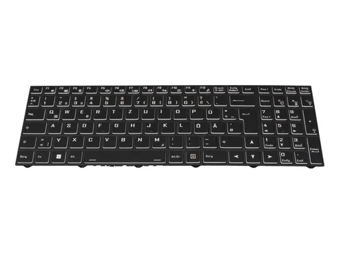 Clevo 6-80-PC510-070-K Original Tastatur DE (deutsch) schwarz/schwarz mit Backli