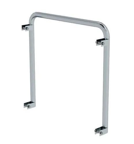 MUNK Günzburger Steigtechnik 50046 Geländer 1St. - Zubehör Treppen & Überstiege, stabiles 600 mm hohes Aluminiumgeländer, komplett vormontiert und leicht abschraubbar für einfache Handhabung.