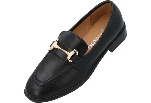 Palado Loafer Damen Skennu – elegante Halbschuhe im zeitlosen Design für den Sommer - Elegante Damenloafer mit strapazierfähigem Obermaterial und pflegeleichter Oberfläche. Weich gepolsterte Innensohle für hohen Tragekomfort und rutschfeste TPR-Sohle für Stabilität. Ideal für vielfältige Anlässe, vom Büro bis zum Freizeitlook.