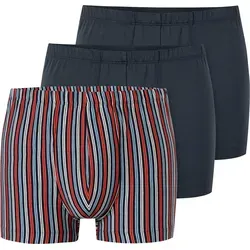 Schiesser Herren 3 Pack Unterwäsche Shorts - Retroshorts für Herren, aus 95 % Bio-Baumwolle mit weichem Komfortbund, angenehm weich und formstabil, ideal für täglichen Tragekomfort.