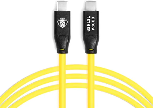 CobraTether USB-C an USB-C 5m gelb von COBRATETHER