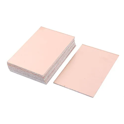 sourcing map 15Stk. Doppelseitig kupferkaschiert Laminat PCB Schaltung Tafel FR4 100x70mm 3.94x2.76 Zoll 1.6mm Dicke DIY Prototyp PCB Tafel Namensschild