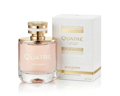 Boucheron Quatre Boucheron Eau de Parfum 100 ml - Damendüfte mit blumig-fruchtiger Note, die Eleganz und Harmonie ausstrahlt. Genießen Sie die facettenreiche Duftkomposition aus Grapefruit, Jasmin und Karamell.