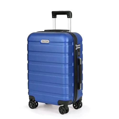 TANTOMI Handgepäck Koffer, Reisekoffer Hartschalenkoffer, Koffer & Trolley Handgepäck mit Passwortsperre, Hartschale Suitcase mit 4 Rollen(Himmelblau)