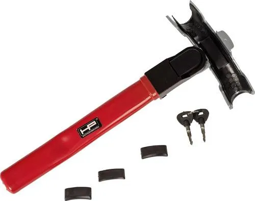 HP Autozubehör Rotary Lock Lenkradsperre - Diebstahlschutz für Fahrzeuge, schnelle und einfache Montage durch Schnellverschluss, sofort einsetzbar.