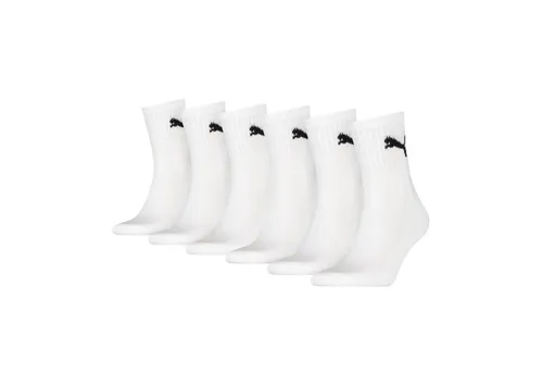 PUMA Socken PUMA SHORT CREW 6P UNISEX ECOM (6 Paar) Gepolsterte Sohle für Stoßdämpfung und zusätzlichen Komfort