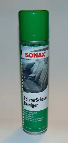 Sonax Polsterschaumreiniger 400 ml - Autopflege & Motorradpflege, effektive Innenreinigung für Polster und Sitze, entfernt mühelos Schmutz und Flecken.