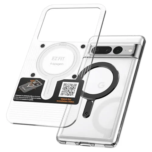 Spigen OneTap MagFit Magnetisches Ring, Kabelloses Lade-Konvertierungsset für MagSafe, Kompatibel mit iPhone 17/16/15 Pro Max Air, Pixel 10 Pro Fold XL, Samsung Galaxy S25 Ultra, Xiaomi – Mattschwarz