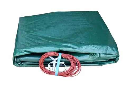 Winterabdeckplane für Rundbecken Ø 3,60m - Poolabdeckungen - Robuste Abdeckplane aus 90 g/m² Material, schützt Ihren Pool zuverlässig vor Schmutz und Frost.