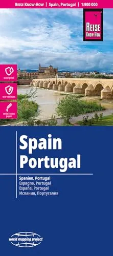 Reise Know-How Landkarte Spanien, Portugal | Spain, Portugal (1:900.000): reiß- und wasserfest (world mapping project)