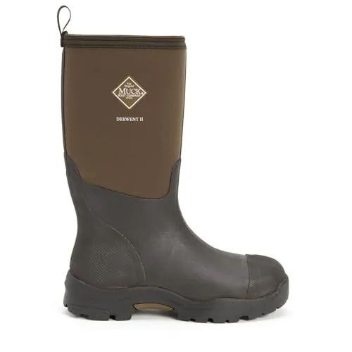 Muck Boots Derwent II Arbeitsschuhe - Unisex, Brown (Bark), 42 EU - Herren-Stiefel mit 4 mm CR Flex-Schaum und PK Mesh-Futter für hohen Komfort und optimale Anpassung.