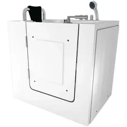 Sitzwanne Whirlpool Badewanne mit Tür S02WP-TH-A-L 78x100cm