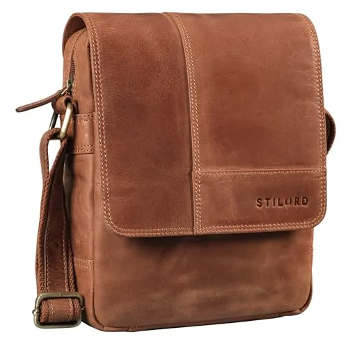 STILORD 'Andy' Messenger Bag Herren Leder Klein von STILORD