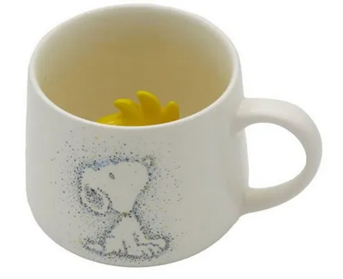Tasse Peanuts mit Innenfigur Snoopy Kaffeetasse Geschirr Fanartikel MG-01-SY