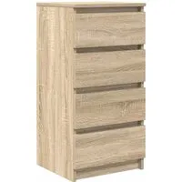 vidaXL Sideboard Sonoma-Eiche - Kommode aus robustem Holzwerkstoff, bietet reichlich Stauraum und ist ideal für verschiedene Wohnbereiche, von Küche bis Flur.
