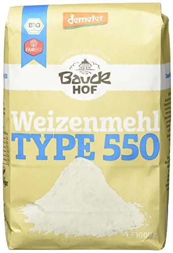 Bauckhof Weizenmehl Typ 550 Demeter, 1 kg von Bauck