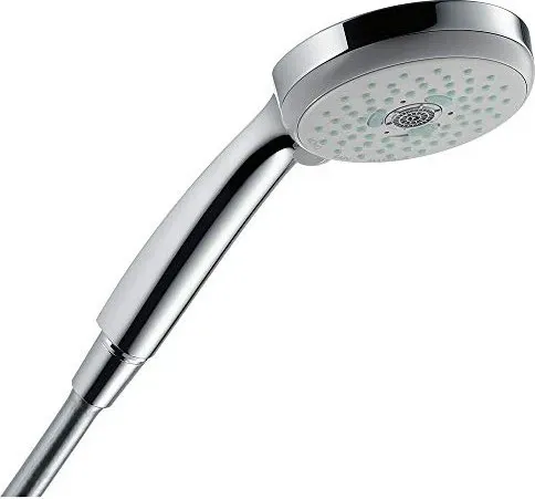 Hansgrohe Handbrause Croma 100 Multi rot - 28536430 - Brausen mit 3 Strahlarten für individuelles Duscherlebnis, ergonomisches Design und farbenfrohe Akzente im Bad.