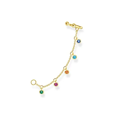 Thomas Sabo Ohrklemme mit bunten Steinen in gold von THOMAS SABO