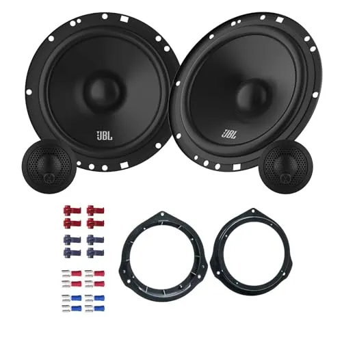 JBL Stage161CFS Lautsprecher mit Einbauset passend für Mercedes C-Klasse W204 2007-2014 Türen vorne/hinten 450 Watt 165mm 2 Wege Kompo