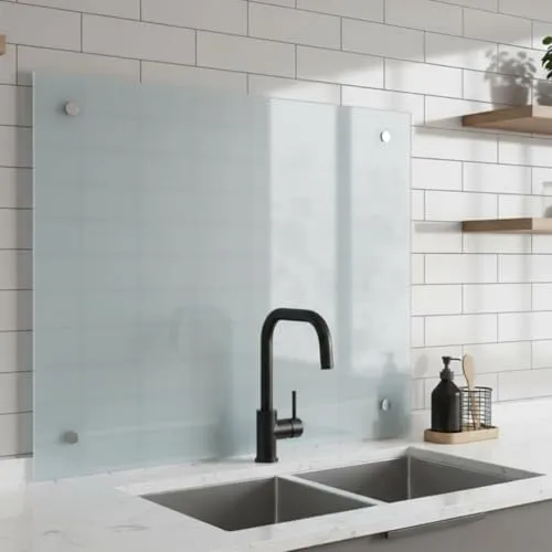 Mucola Küchenrückwand Milchglas in weiß von Mucola