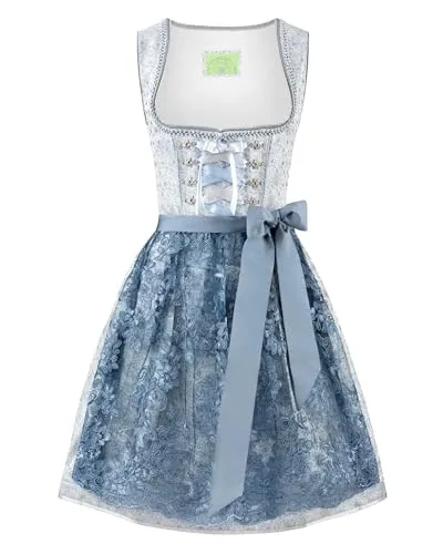 Stockerpoint Damen Nanita Mini Dirndl, Rauchblau, 40 in blau von Stockerpoint