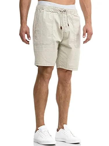 Indicode Herren Stoufville Chino Shorts - 4 Taschen, 98% Baumwolle, Willow Gray, 3XL - Herren-Shorts aus 98% Baumwolle, luftig leicht und edel, ideal für den Sommer. Kombinierbar mit verschiedenen Oberteilen für deinen individuellen Look.