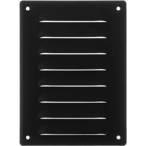 140x190mm Lüftungsgitter - Anthrazit Abluftgitter mit Insektenschutz Abluft Zuluft Metall Gitter