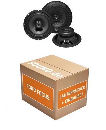 JUST SOUND best choice for caraudio Lautsprecher Boxen vorne Hifonics VX62 für Ford Focus 04 Auto-Lautsprecher (90 W, 16 cm)