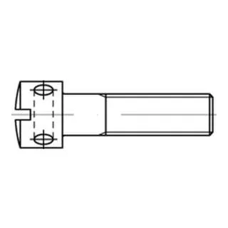 DIN 404 Zylinderkopf-Kreuzlochschraube M6x12 - Hochwertige Stahlqualität - Schrauben aus Stahl 5.8, galvanisch verzinkt für Korrosionsschutz, ideal für langlebige Verbindungen in Bauprojekten.