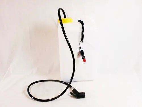 V Mobile Camping Dusche 19 Liter - Mobile Camping Dusche für Zelt, Auto, Bus und Boot, ideal für erfrischende Duschen unterwegs mit 12V Pumpe.