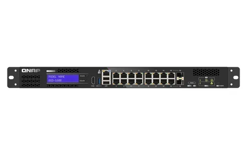QNAP QGD-1600-8G Verwalteter Gigabit-Ethernet-Switch mit 16 Ports und USB 2.0 (QGD-1600-8G)